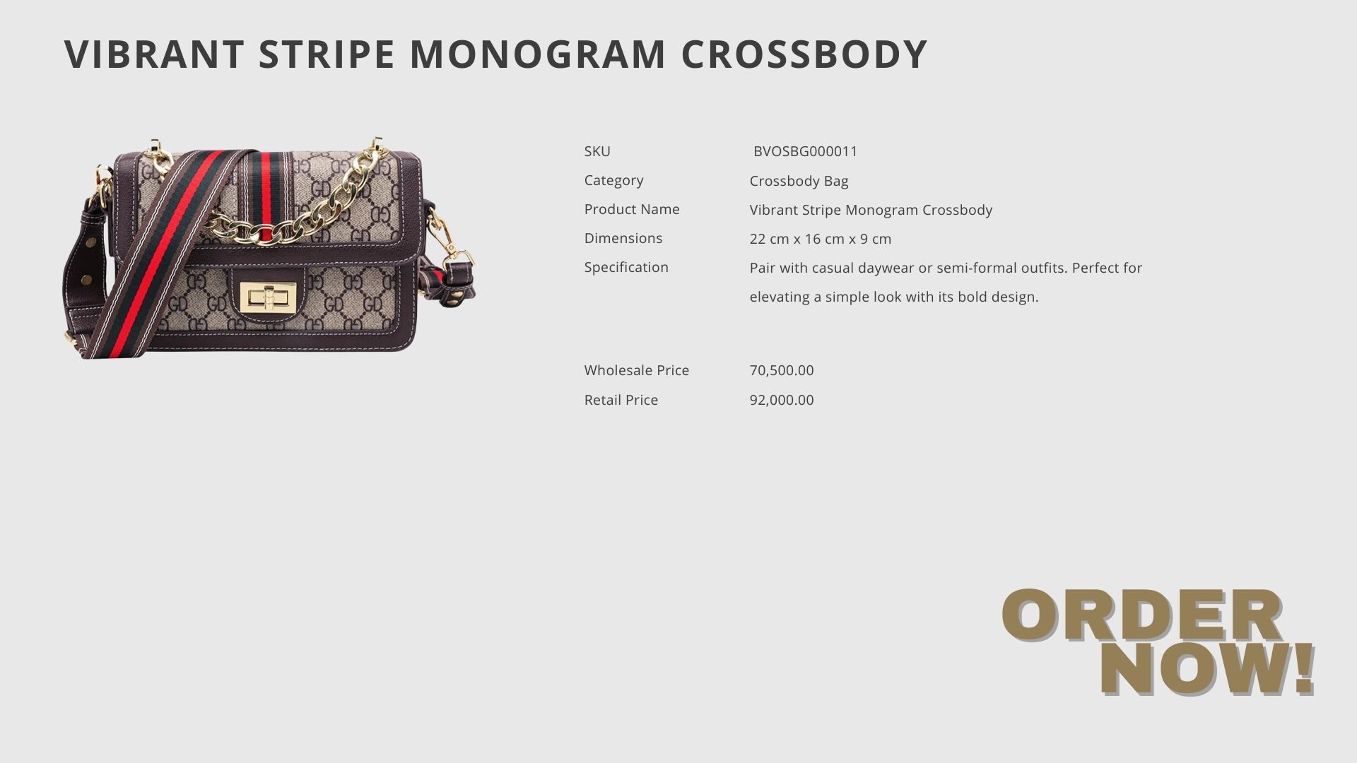 Vibrant Stripe Monogram