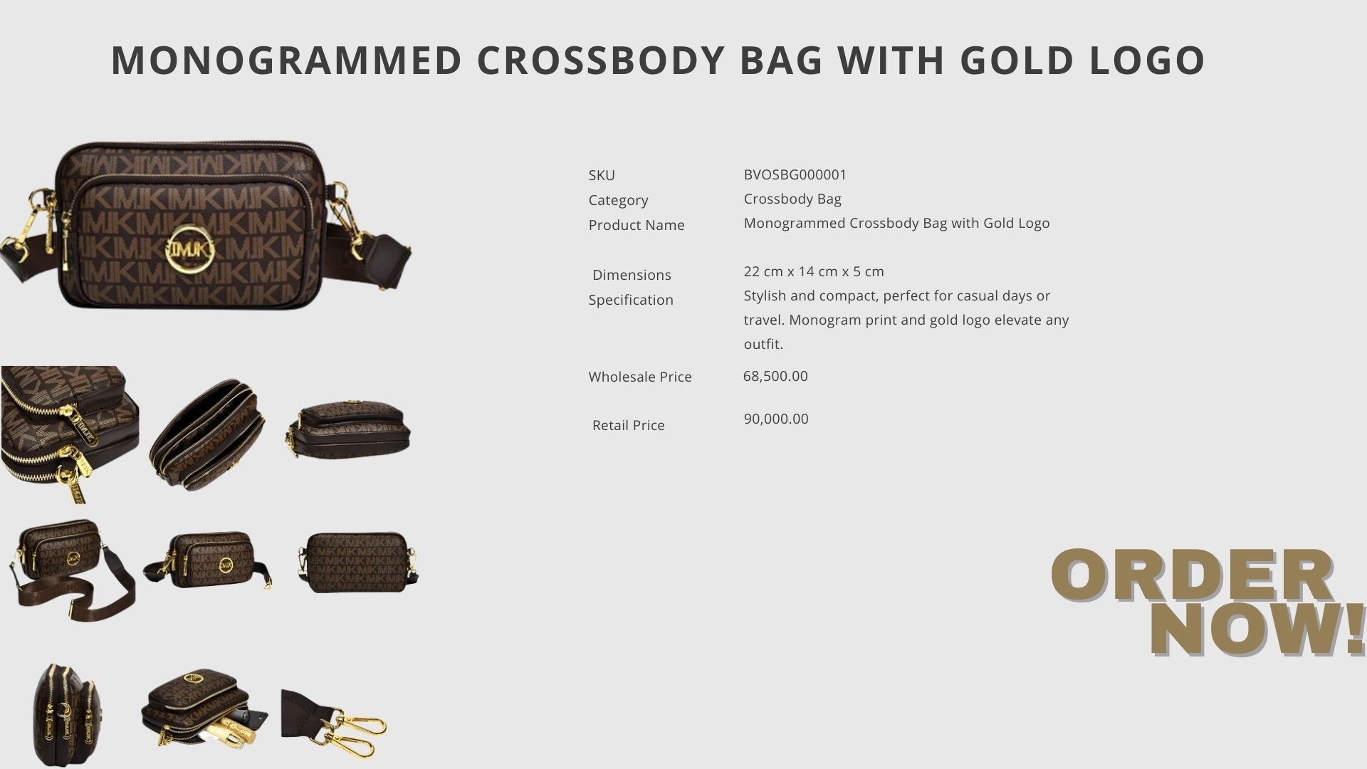 Monogrammed Crossbody