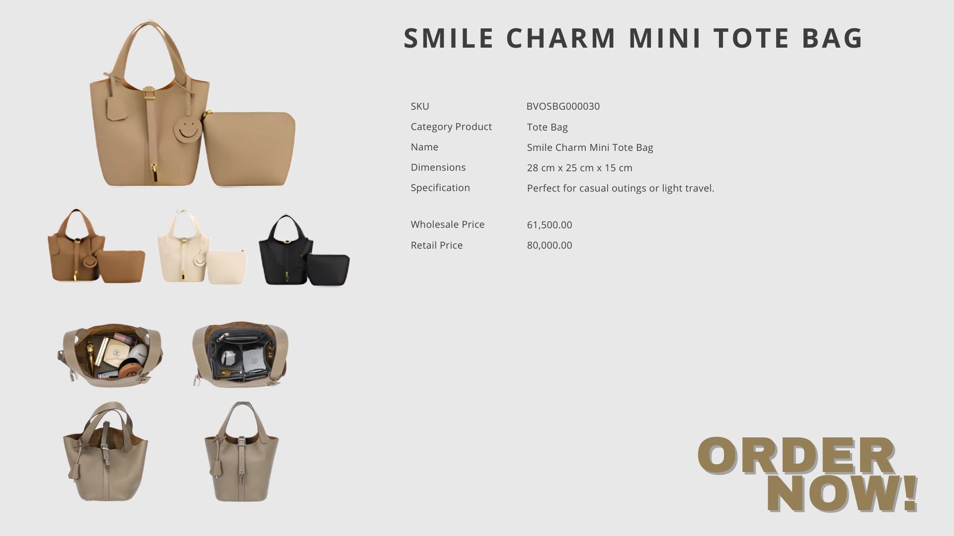 Smile Charm Mini Tote