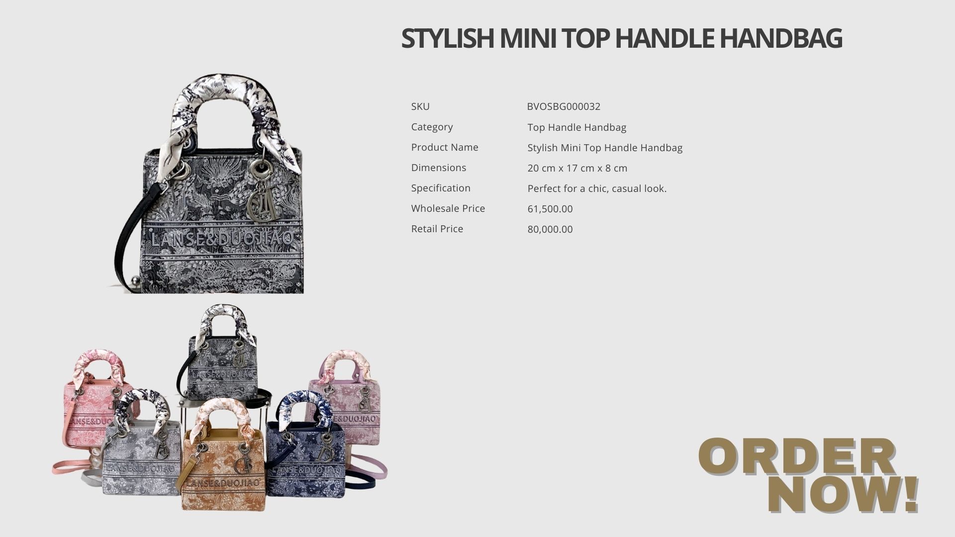 Stylish Mini Top Handle