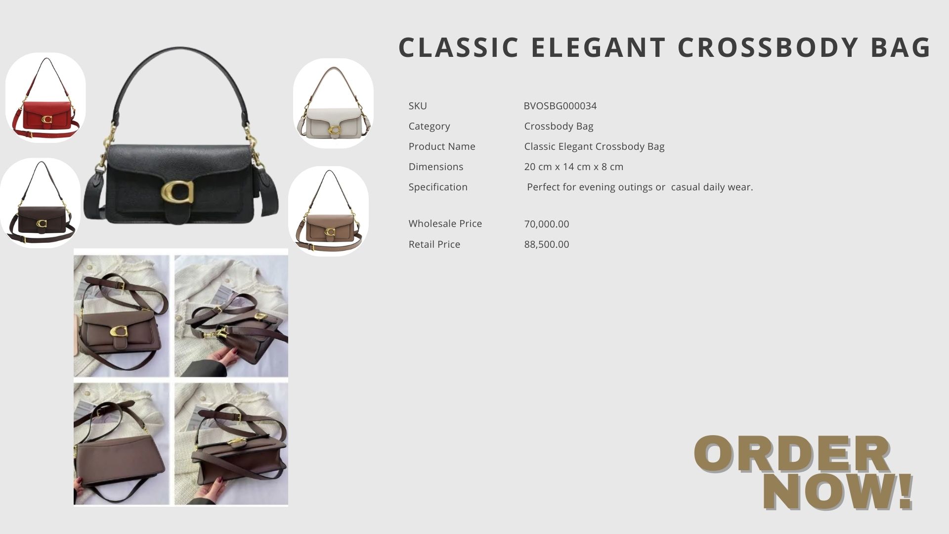 Classic Elegant Crossbody