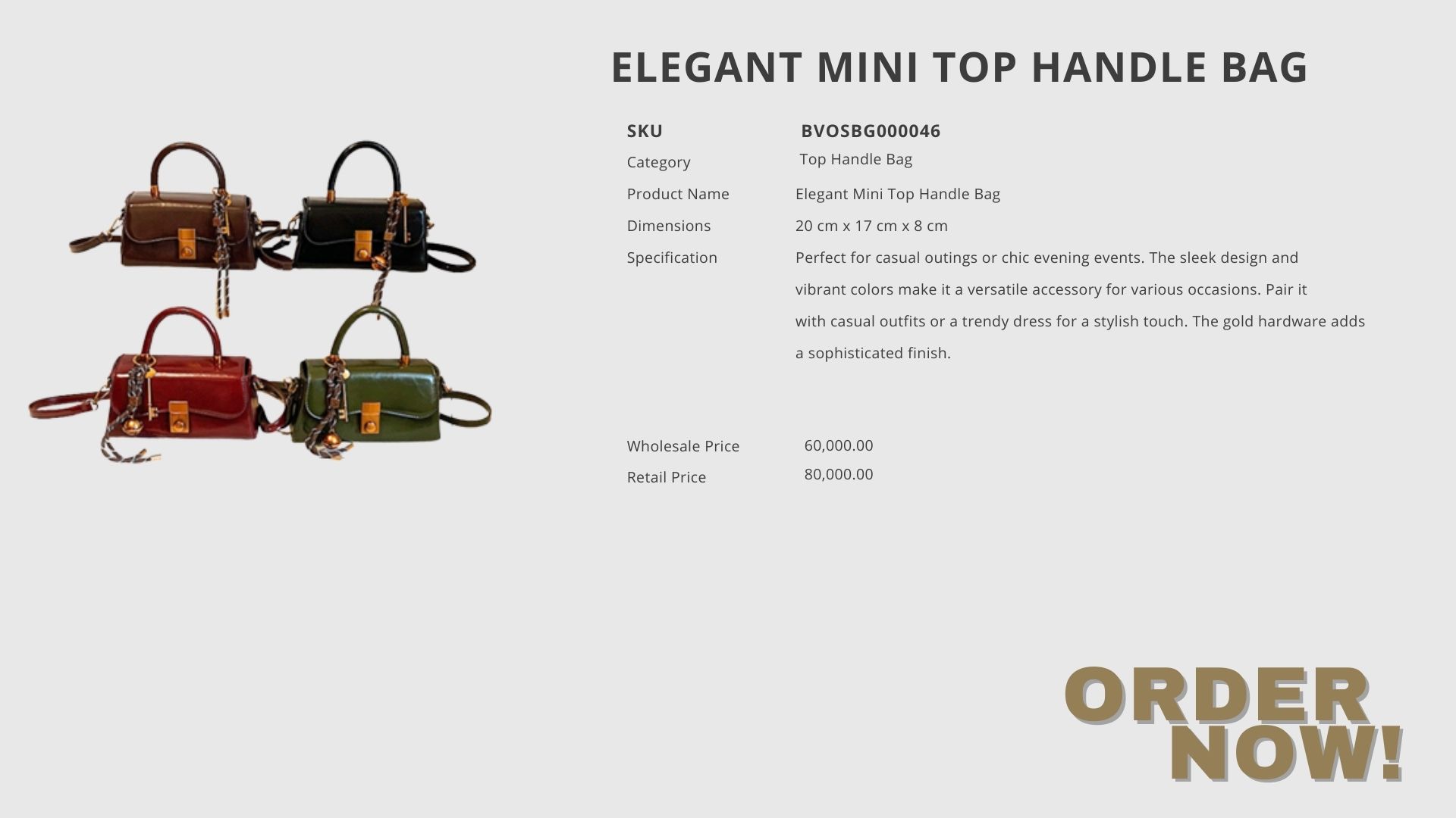 Elegant Mini Top Handle